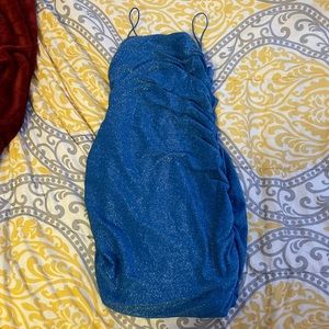 Blue SHEIN bodycon dress